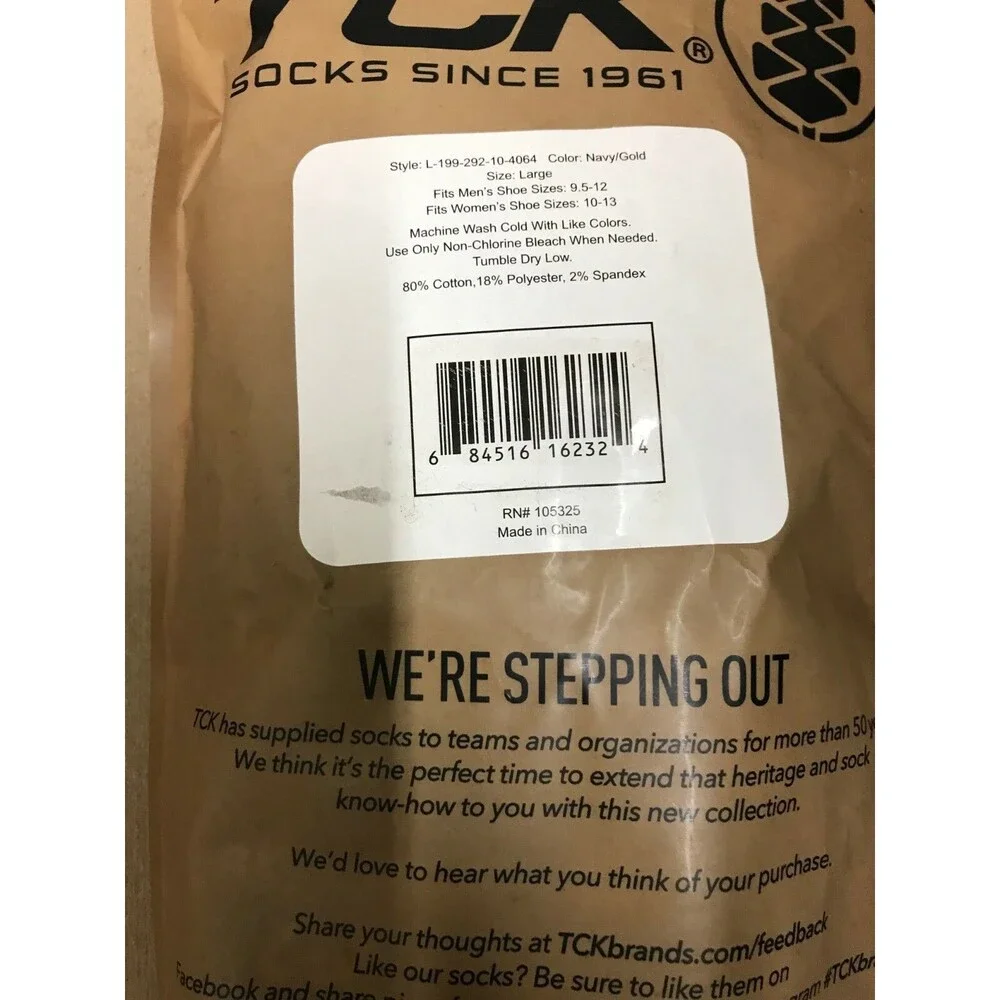 TCK IQ Unisex NCAA University of California Crew Socks